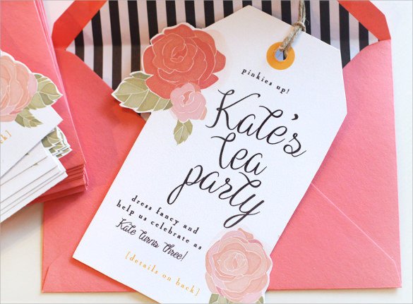11 Tea Party Invitation Templates to Download Word PSD AI