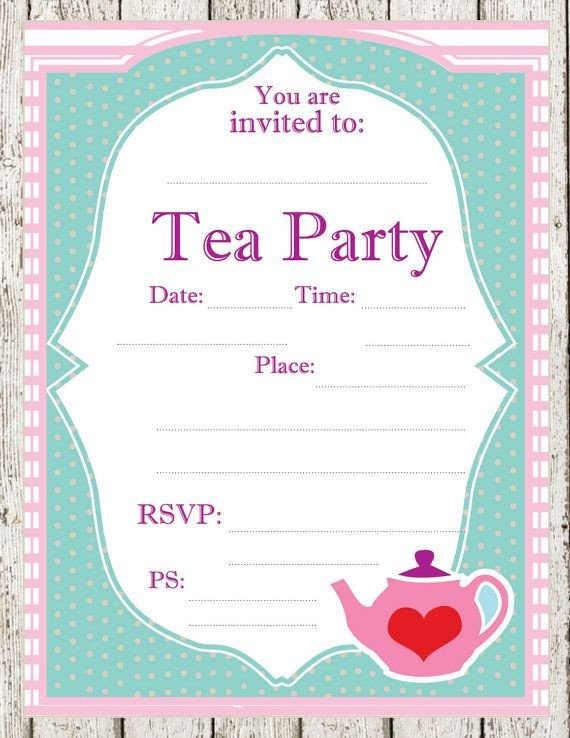12 Cool Mad Hatter Tea Party Invitations