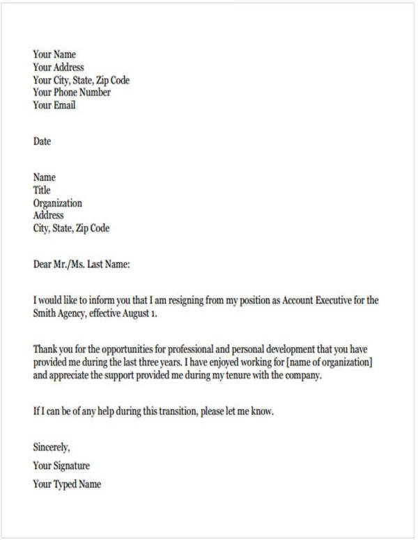 11 Teacher Resignation Letter Samples and Templates PDF