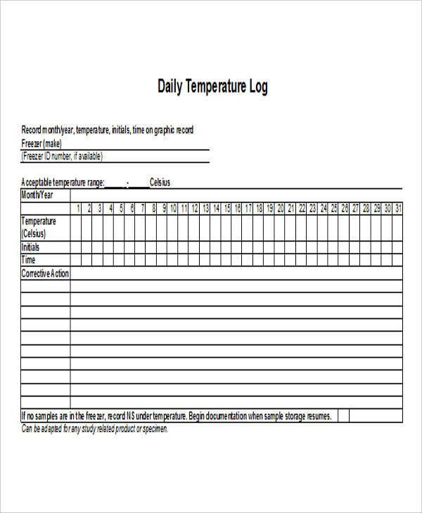 28 Log Templates in Excel