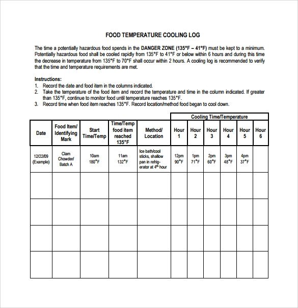 Food Log Template 16 Download Free Documents in PDF