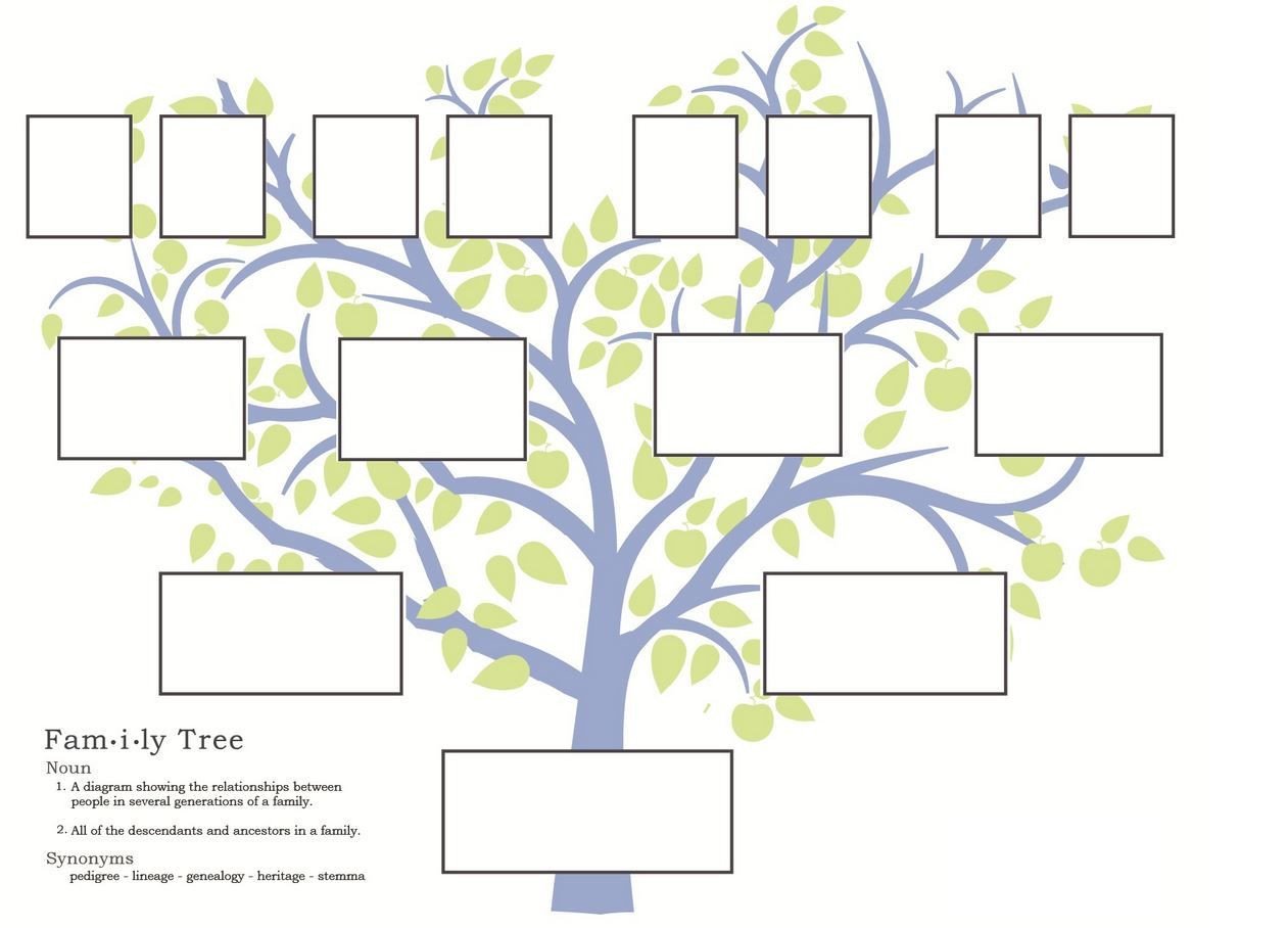 free family tree template to print Google Search