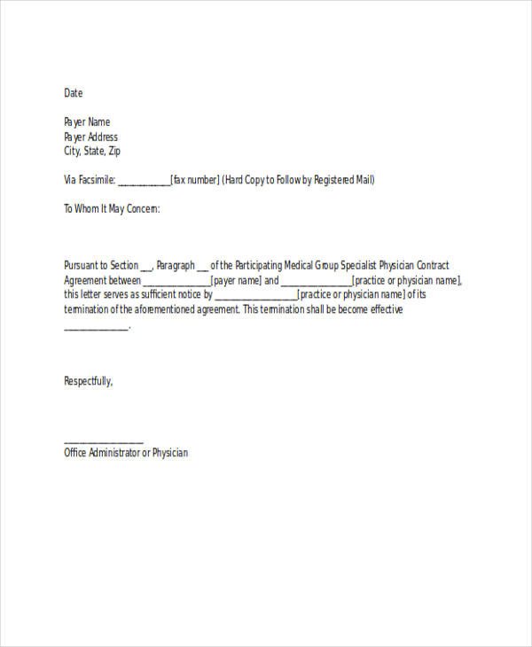 61 Termination Letter Examples & Samples PDF DOC