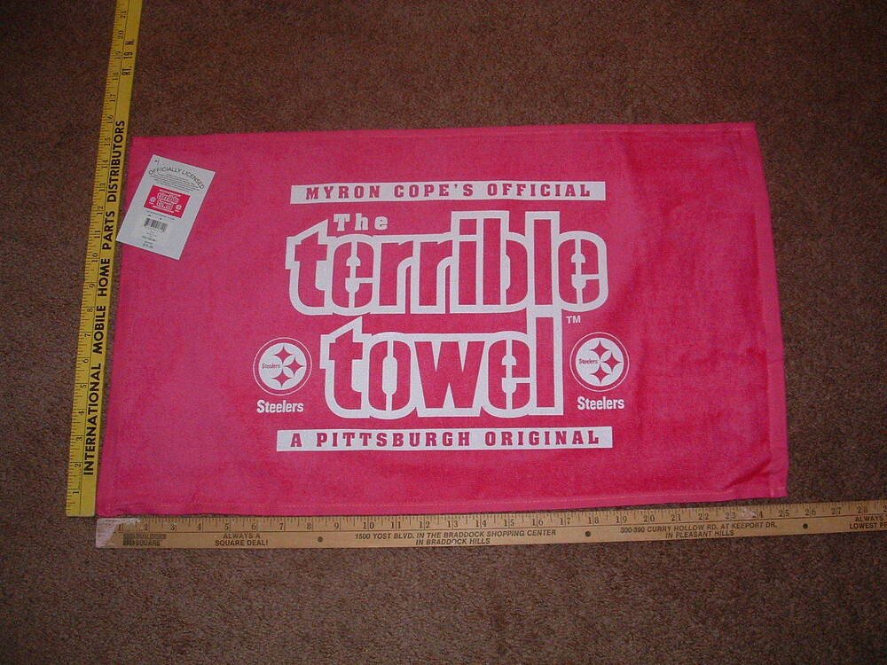 MYRON COPES OFFICIAL THE TERRIBLE TOWEL PINK TERRIBLE