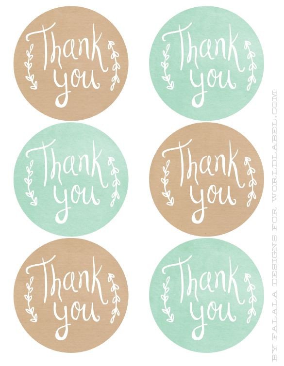 25 best ideas about Thank you labels on Pinterest