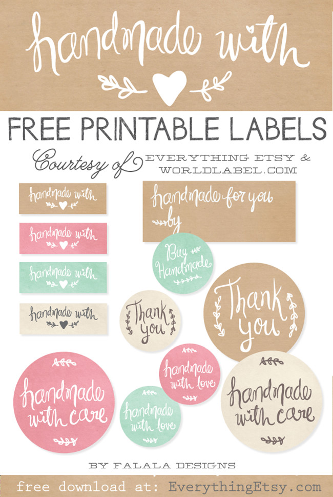 Free Printable Thank You Cards Etsy Business