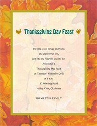 Free Thanksgiving Cards & Invitations Templates Clip Art