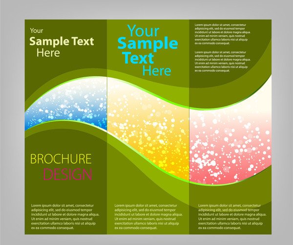 Tri fold brochure template free vector 18 731