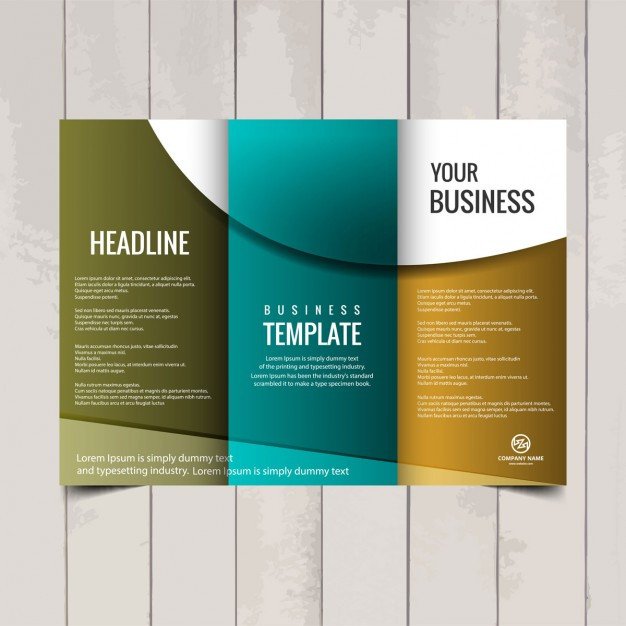 Tri fold brochure template Vector