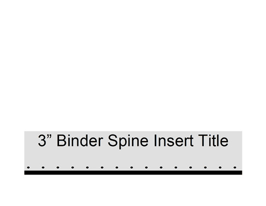 3" binder spine insert fice Templates
