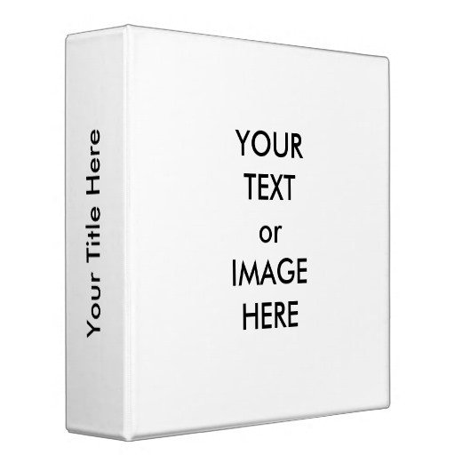 CREATE YOUR OWN 2" BINDER TEMPLATE White