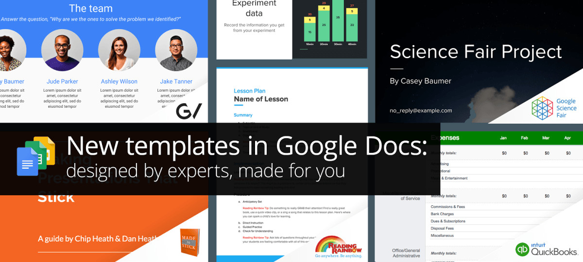 Google introduces Docs templates designed by experts