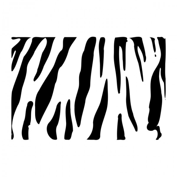 30 Tiger Stripe Stencil Printable | Simple Template Design