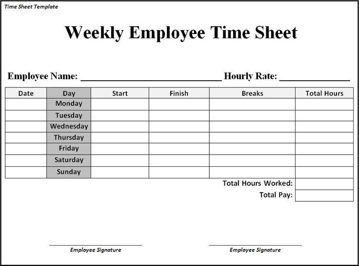 time sheet template Google Search Business