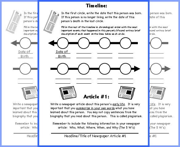 8 Timeline Templates for Kids DOC PDF