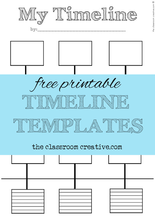 free printable timeline templates theclassroomcreative