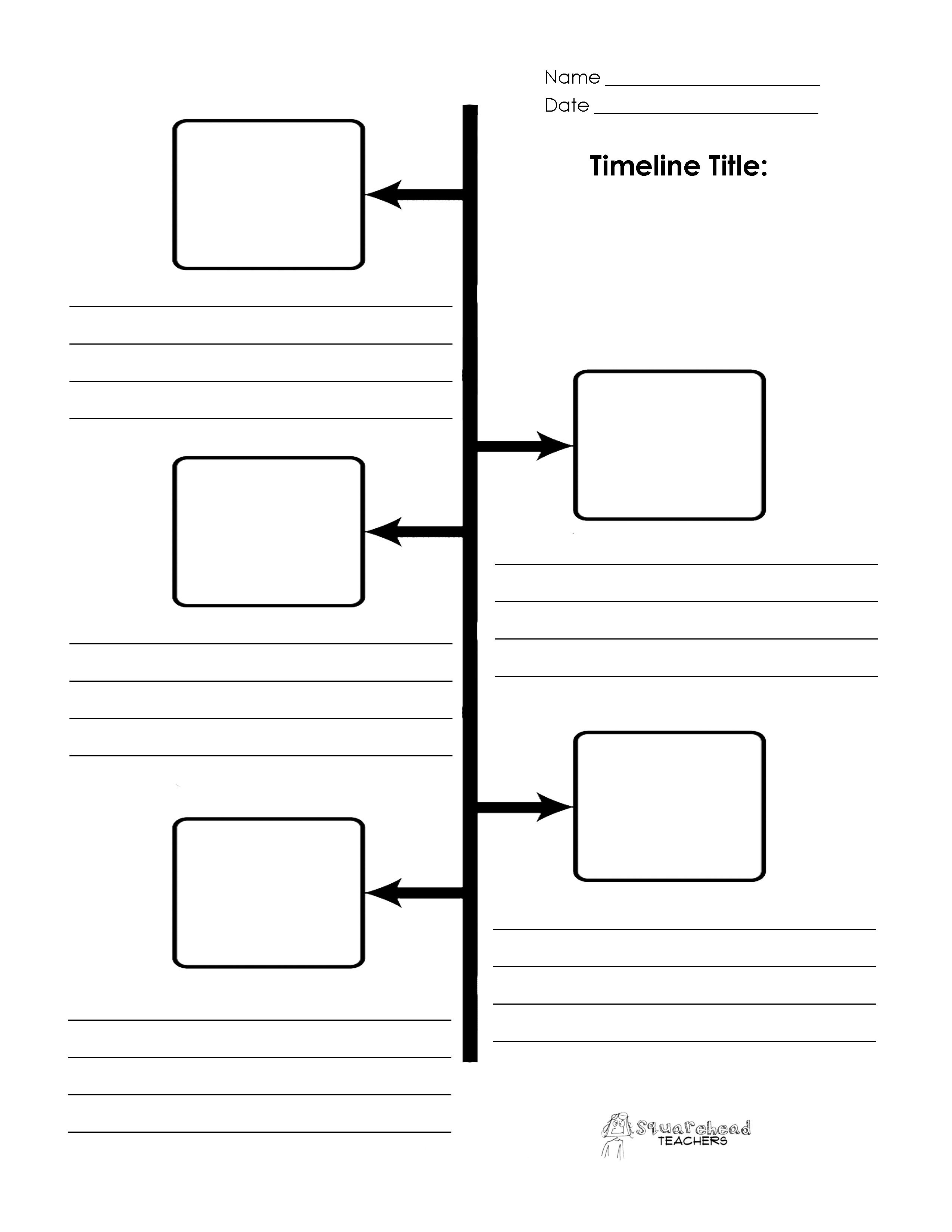 Blank Timeline Printables