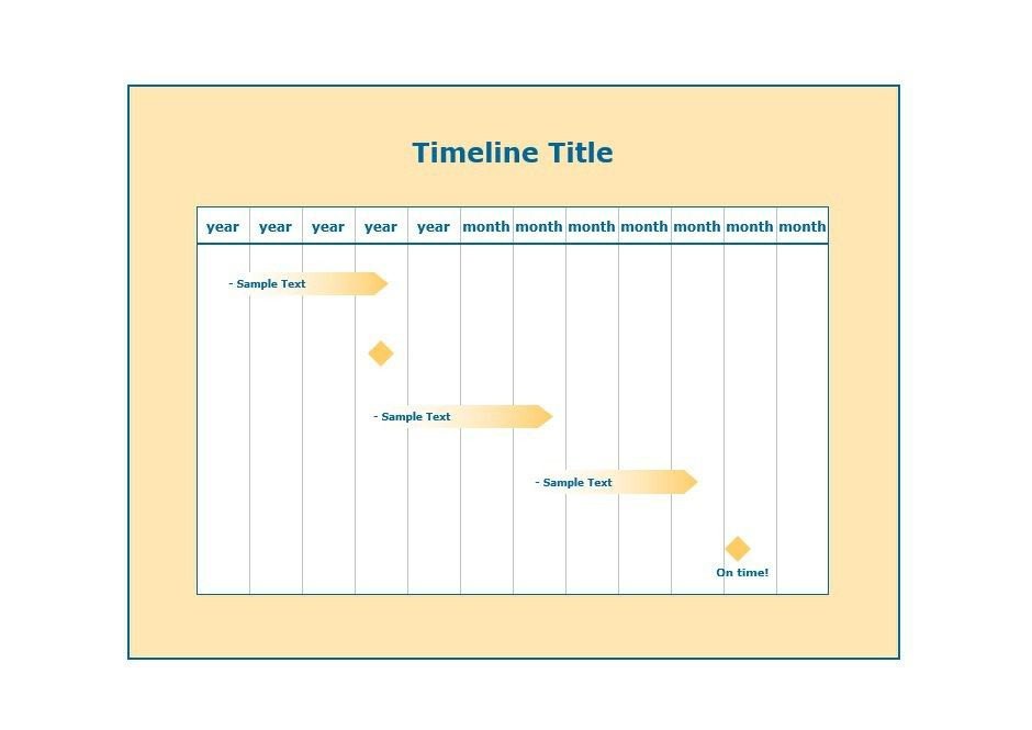 30 Timeline Templates Excel Power Point Word