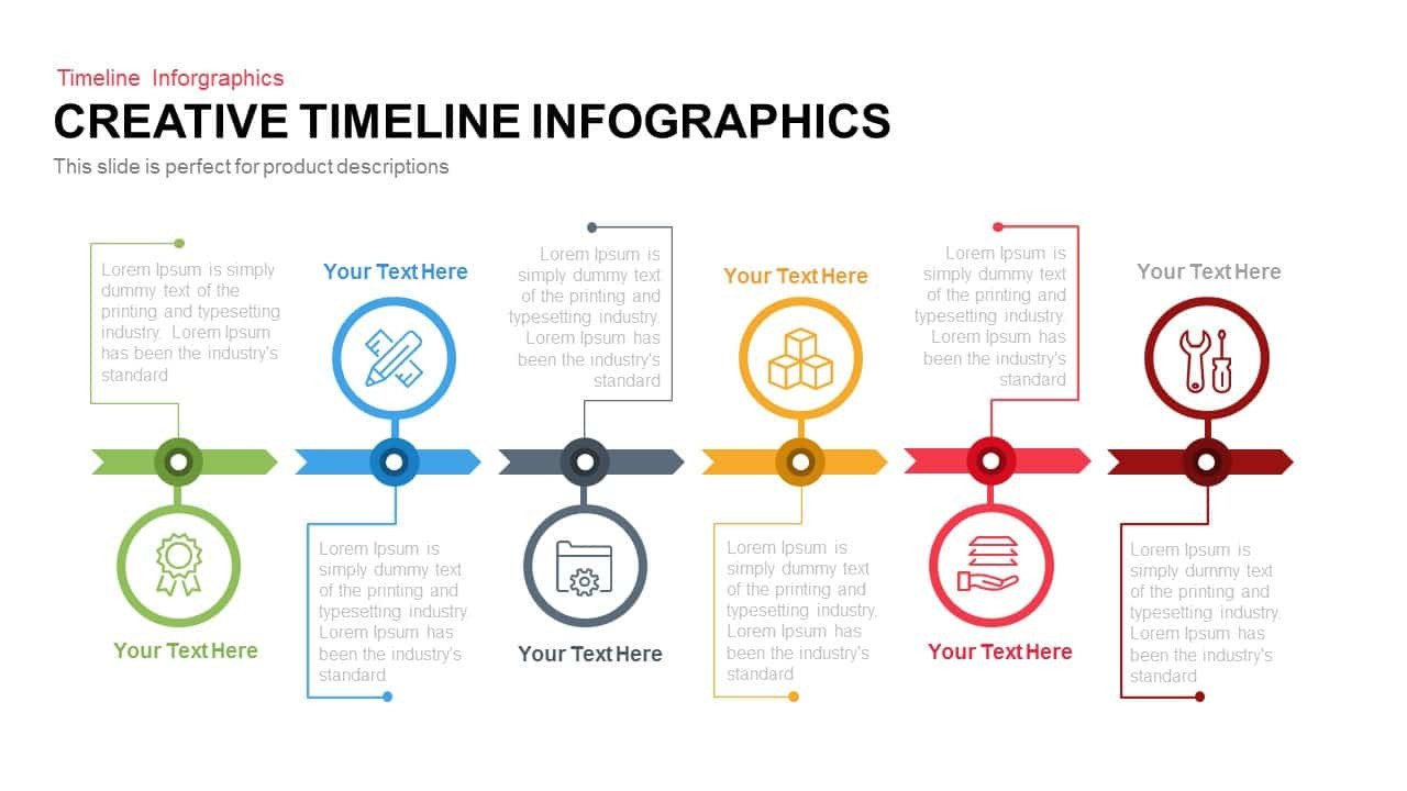 Creative Infographics Timeline PowerPoint Template