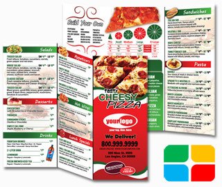 Pizza To Go Menus Design and Print Templates 8 5 x 11