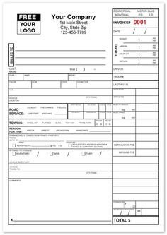 Towing Invoice Forms Towing Invoice