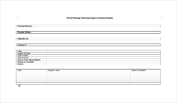Progress Tracking Template – 11 Free Word Excel PDF