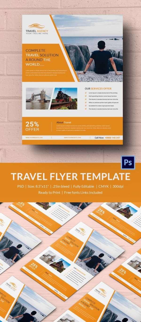 Travel Flyer Template 43 Free PSD AI Vector EPS