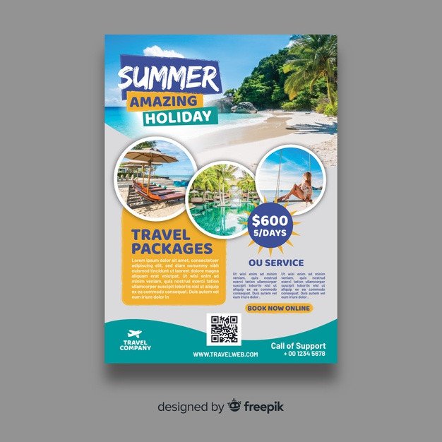 Travel Flyer Vectors s and PSD files