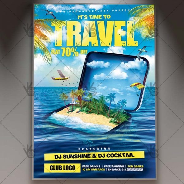 Travel Premium Flyer PSD Template