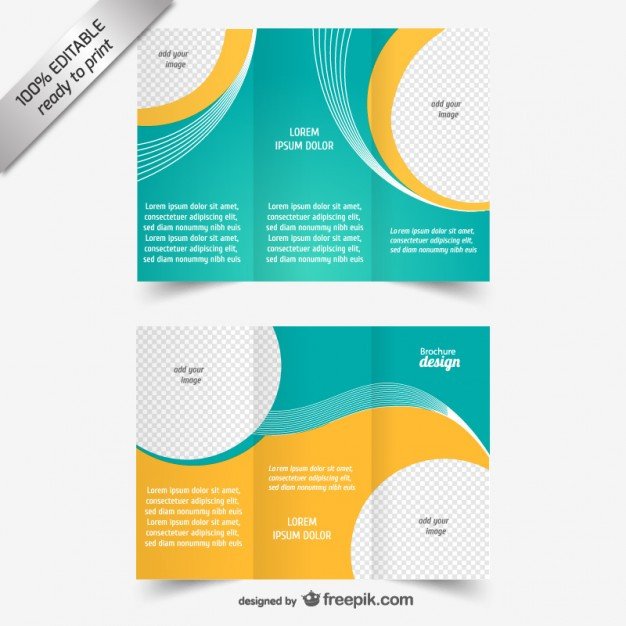 Vector tri fold brochure template Vector