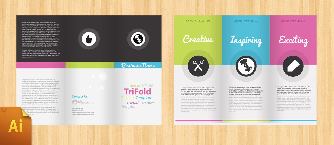 Free Corporate Tri Fold Brochure Template DesignBump