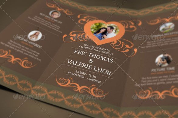 19 TriFold Wedding Invitation Templates – Free Sample