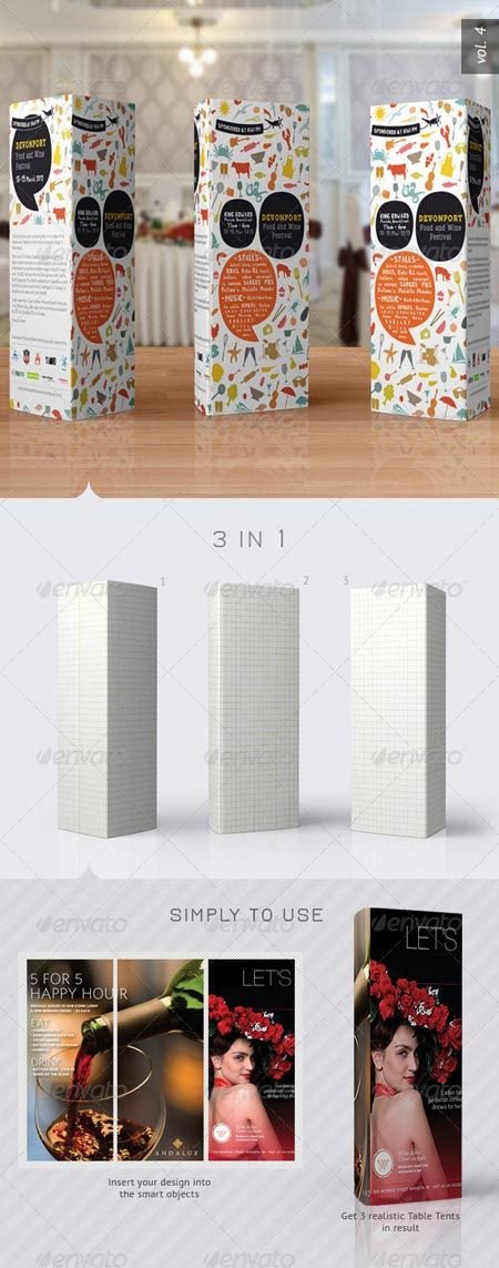 LOTS of Mockup PSD files GraphicRiver Paper Tri fold