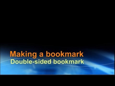 Making a double sided bookmark using Word