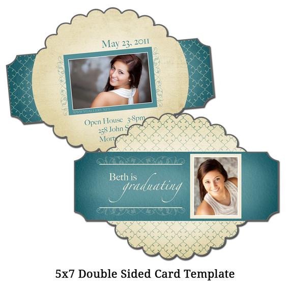 5x7 Double Sided Card Template PICTURE PERFECT Digital