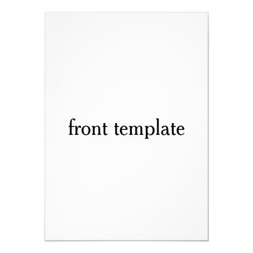 double sided template card