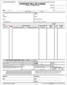Shipping Papers Printing Forms