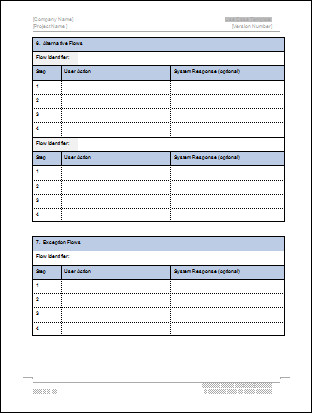 Use Case Template – MS Word & Visio templates