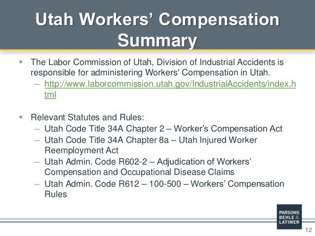 Workers pensation in Utah