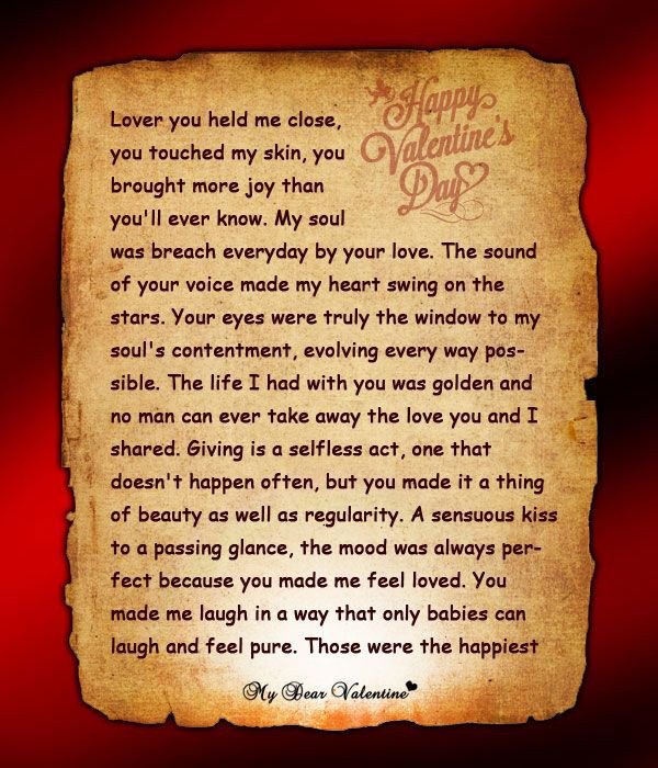 Wish him a Happy Valentine s day with this letter