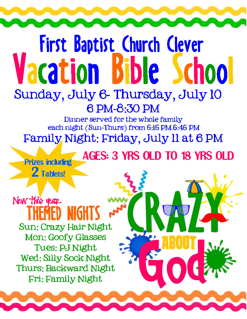 First Baptist Church Vacation Bible School