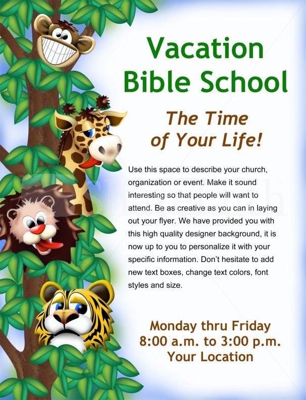 Vacation Bible School Flyer Template