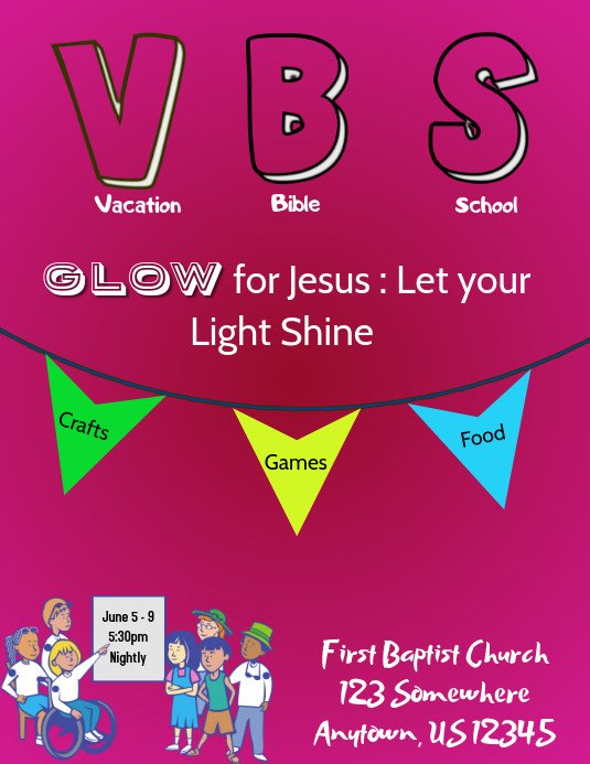 VBS Flyer Template