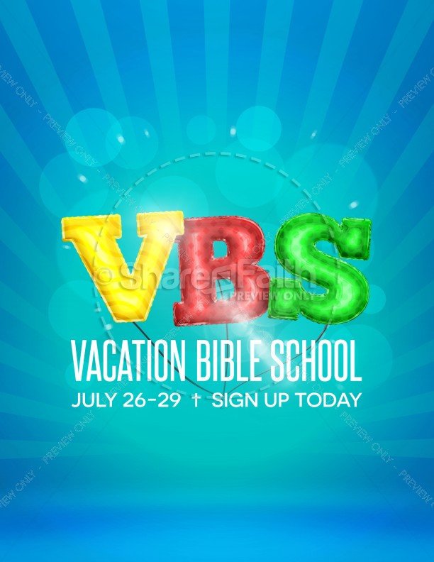 VBS Registration Flyer Template