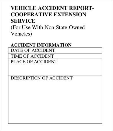 25 Accident Report Forms Free PDF Apple Pages Google