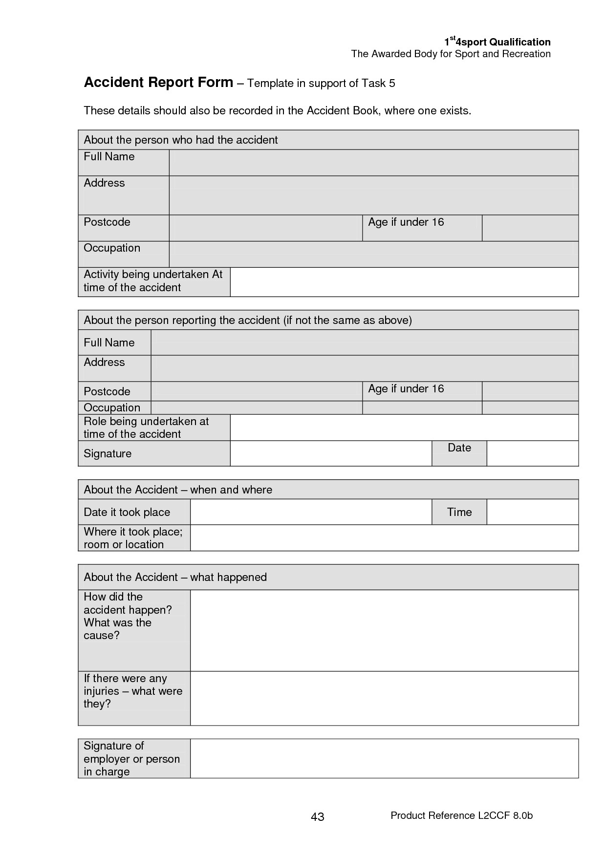 Best s of Accident Form Template In Word Accident