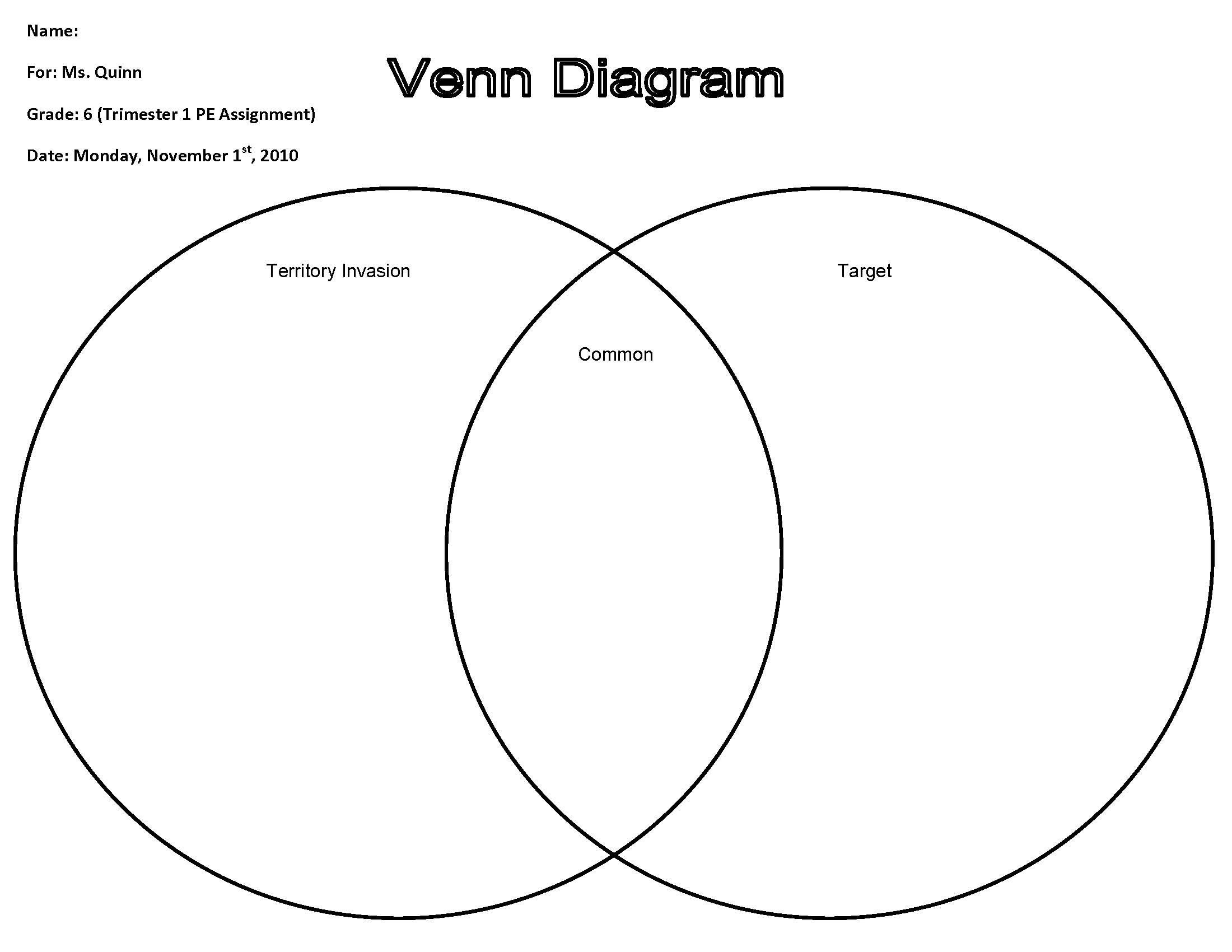 9 Venn Diagram Worksheet Templates Free Sample Example