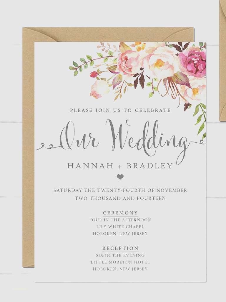 New Blank Vintage Wedding Invitation Templates Creative