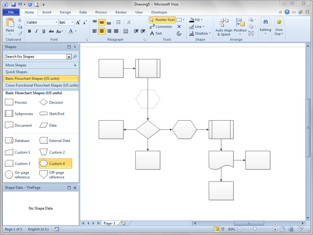 Shift Flowchart Shapes Automatically – Visio Guy