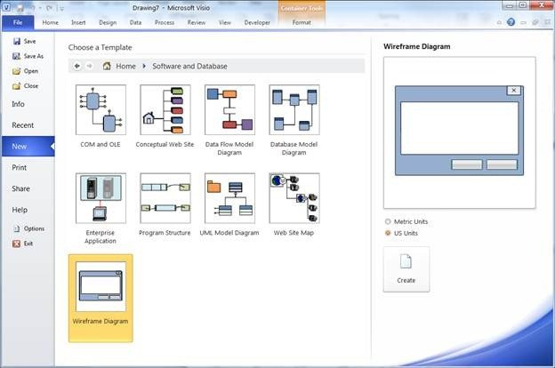 Wireframe Shapes in Visio 2010 – Visio Insights